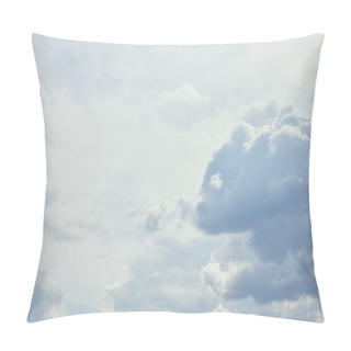 Personality  Peaceful White Clouds On Blue Sky With Copy Space Pillow Covers