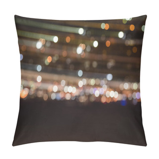 Personality  Blurred Night Background With Bright Illumination Pillow Covers