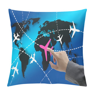 Personality  Business Travel Concept Pillow Covers