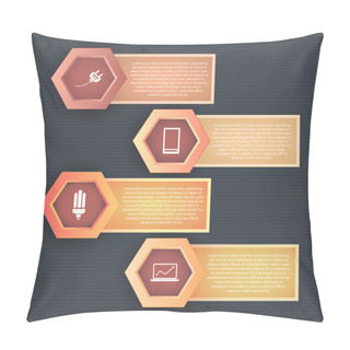 Personality  Set Of Icons On A Theme Communication. A Vector Illustration Pillow Covers