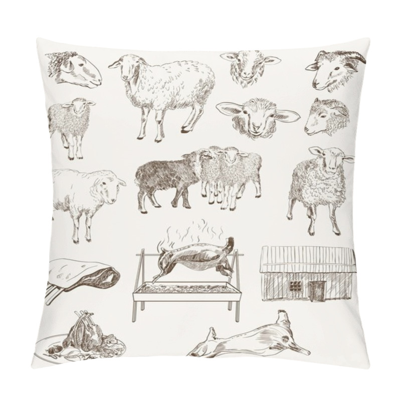 Personality  Sheep breeding pillow covers