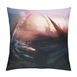 Personality  Sci-fi Planet Landscape Environtment Pillow Covers