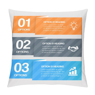 Personality  Modern Step By Step Web Elements. Vector Design Infographics Pillow Covers