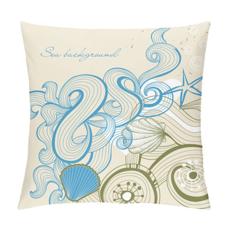 Personality  Sea And Beach Background Pillow Covers