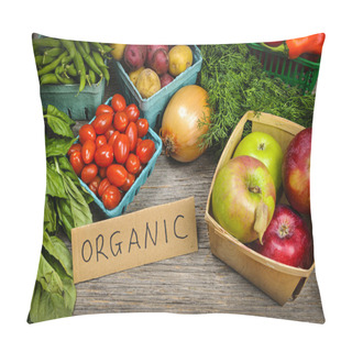 Personality  Organic Market Fruits And Vegetables Pillow Covers