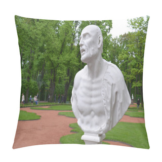 Personality  Statue Of Ancient Roman Philosopher Seneca Pillow Covers
