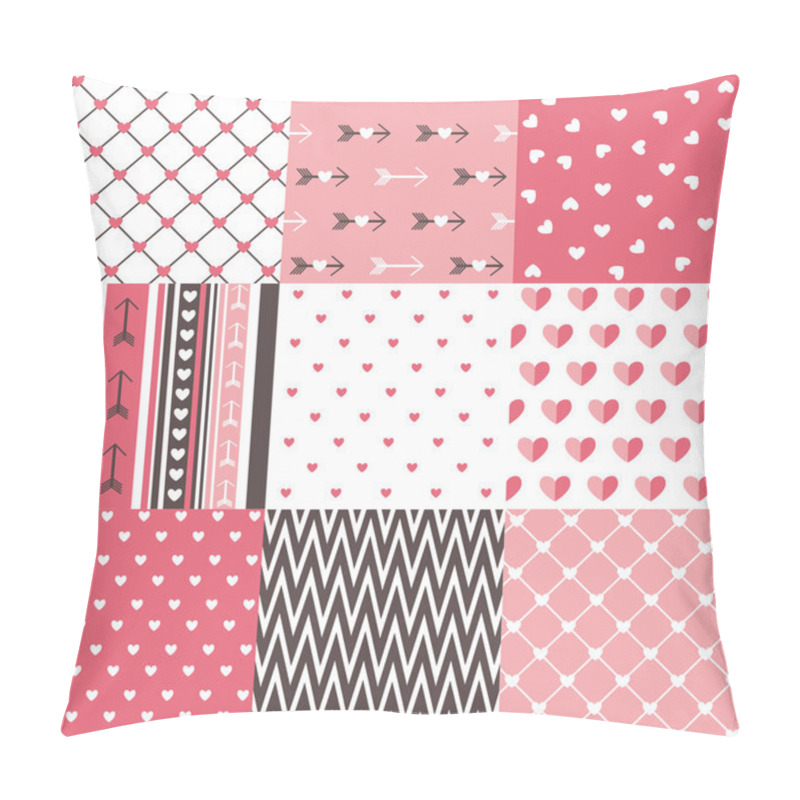 Personality  Seamless pattern Valentine's day pillow covers