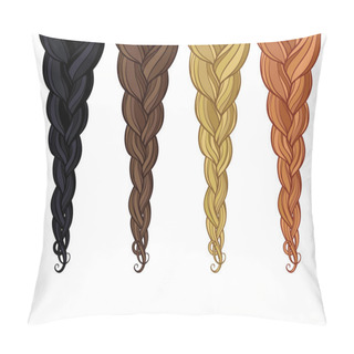 Personality  Braid Of Hair Pillow Covers