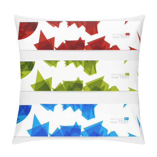 Personality  Website Banner Set With Place For Your Text Pillow Covers