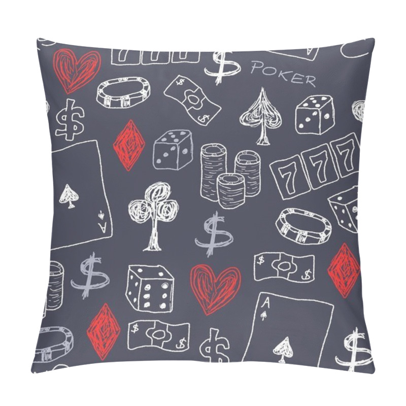 Personality  Casino background pillow covers