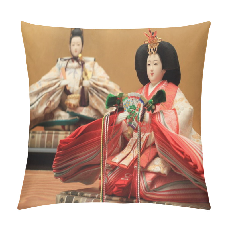Personality  Hina Doll (Japanese Traditional Doll) To Celebrate Girl's Growth Pillow Covers