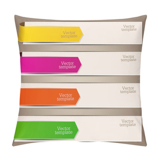Personality  Colorful Bookmarks And Arrows For Text Pillow Covers
