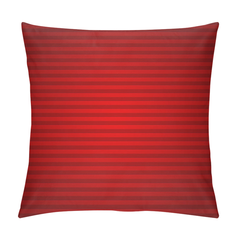 Personality  Red Background Gradient Horizontal Stripes Pillow Covers