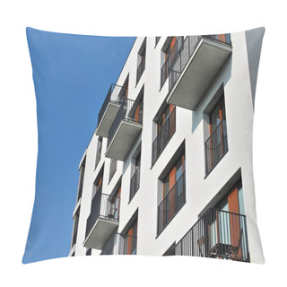 Personality  Modern Apartment Building Exterior Pillow Covers