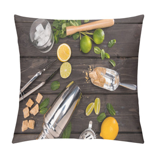 Personality  Mojito Cocktail Ingredients  Pillow Covers