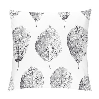 Personality  Vector Seamless Pattern With Leaves. Dry Leaves With Veins.  Pillow Covers