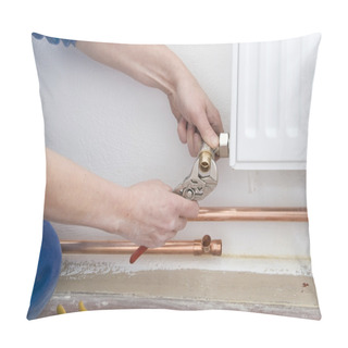 Personality  Plumber Radiator Pillow Covers
