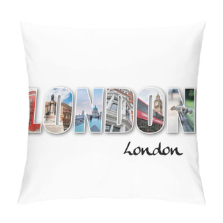 Personality  London Collage Of Different Locations Pillow Covers