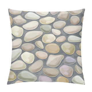 Personality  Texture Of Pebble Stonewall. Pillow Covers