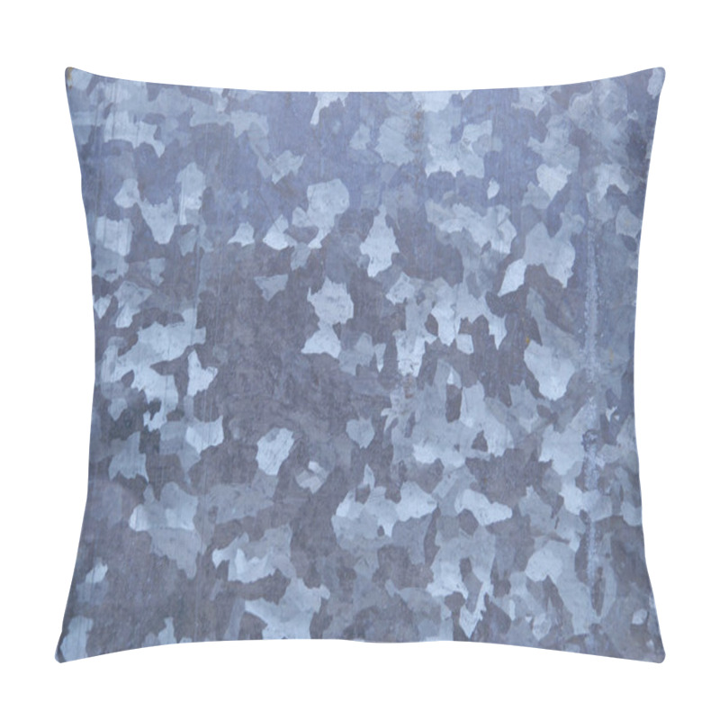 Personality  Background Of Galvanized Sheet Metal Has  Beautiful Silver-grey Color Pillow Covers