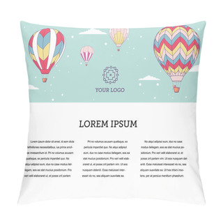 Personality  Hot Air Balloons Templates Pillow Covers
