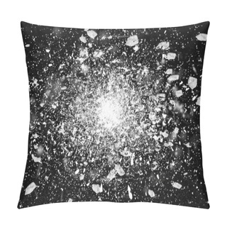 Personality  Freeze Motion Of White Powder Exploding Pillow Covers