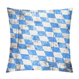 Personality  Oktoberfest Background With Blue And White Rhombus Pattern Pillow Covers