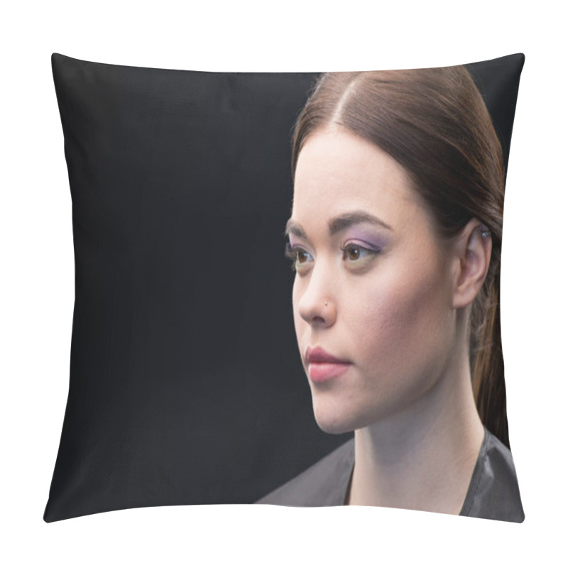 Personality  Gorgeous young woman pillow covers