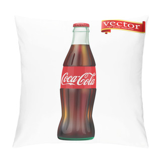Personality  St. Petersburg, Russia, September 30, 2018. Illustration Of Bottle Of Coca-Cola. Pillow Covers