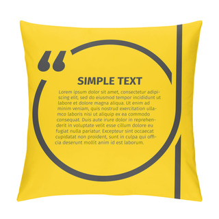 Personality  Square Quote Text Bubble Pillow Covers