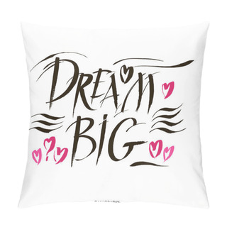 Personality  Big Dream Hand Painted Brush Lettering Pillow Covers