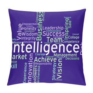 Personality  Intelligence Words Means Perception Clever And Intellect Pillow Covers