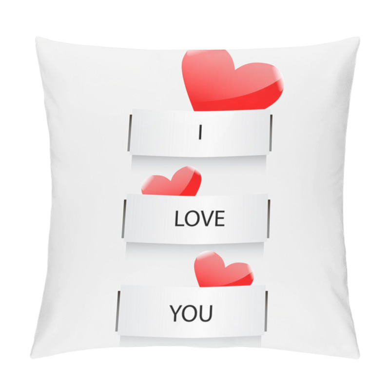 Personality  Vector I Love You Pillow Covers