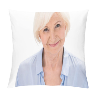 Personality  Happy Senior Woman Pillow Covers