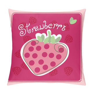 Personality  Strawberry Card Pillow Covers