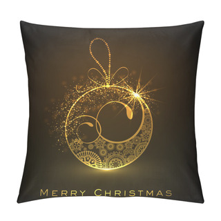 Personality  Beautiful Decorated Xmas Ball For Merry Christmas Celebration. E Pillow Covers