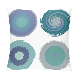 Personality  Abstract Spiral, Swirl, Twirl And Vortex Shapes Pillow Covers