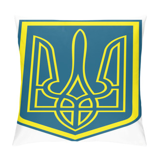 Personality  Ukrainian National Symbol - Trident, Symbolizes Preying Falcon, Pillow Covers