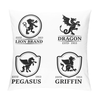Personality  Monograms Animals Logos Templates Pillow Covers