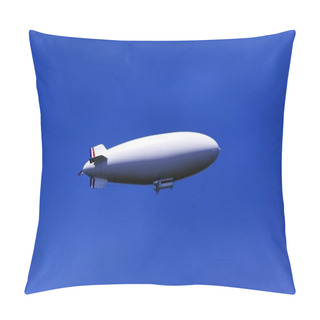 Personality  A Zeppelin Flying In The Blue Sky Pillow Covers