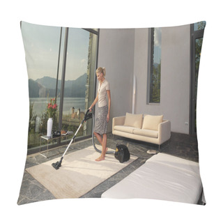 Personality  Housewife With Vacuum Cleaner Pillow Covers