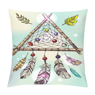 Personality  Illustration Of Dreamcatcher Pillow Covers