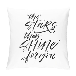 Personality  The Stars They Shine For You Card.  Pillow Covers