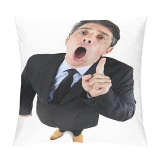 Personality  Loquacious Long-winded Businessman Pillow Covers