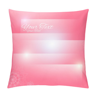 Personality  Abstract Pink Background. Vector Pillow Covers
