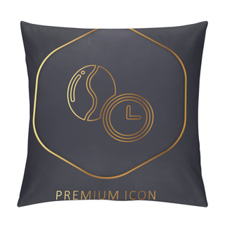 Personality  Bean Golden Line Premium Logo Or Icon Pillow Covers