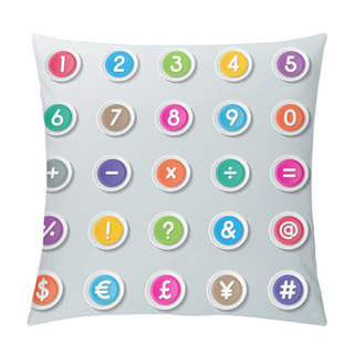 Personality  123 Font Pillow Covers