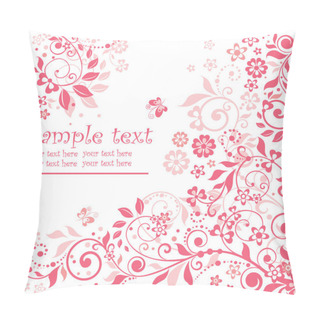 Personality  Pink Floral Card Pillow Covers