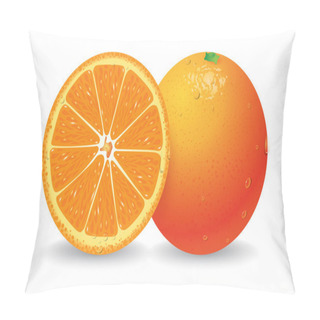 Personality  Orange Vector Illustration Pillow Covers