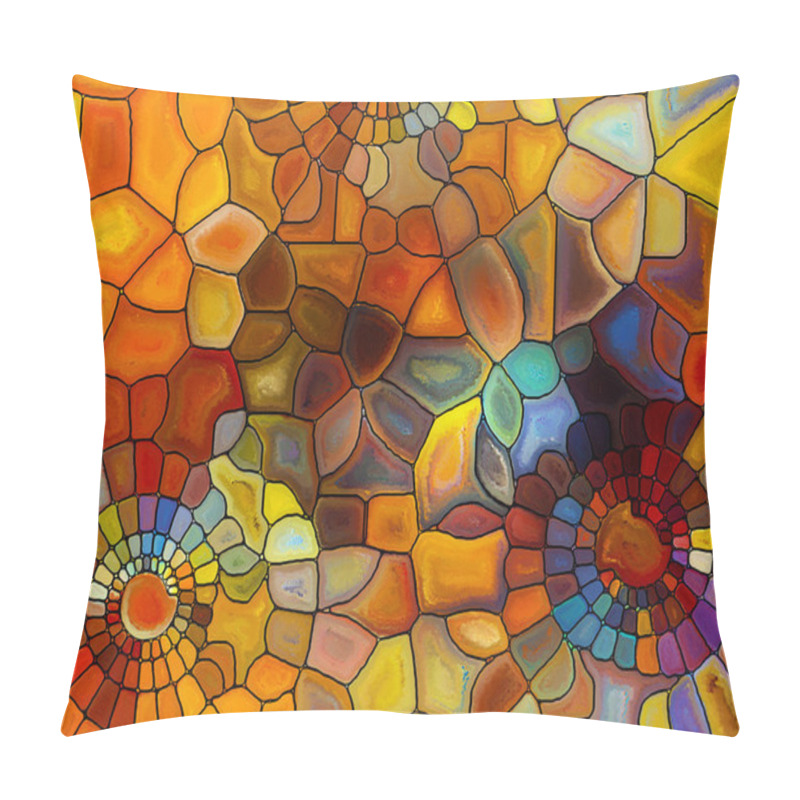 Personality  Lights of Stained Glass pillow covers